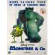 MONSTERS INC Movie Poster- 47x63 in. - 2001 - Pixar, John Goodman