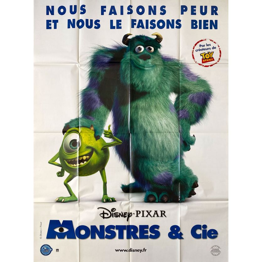 MONSTERS INC Movie Poster- 47x63 in. - 2001 - Pixar, John Goodman