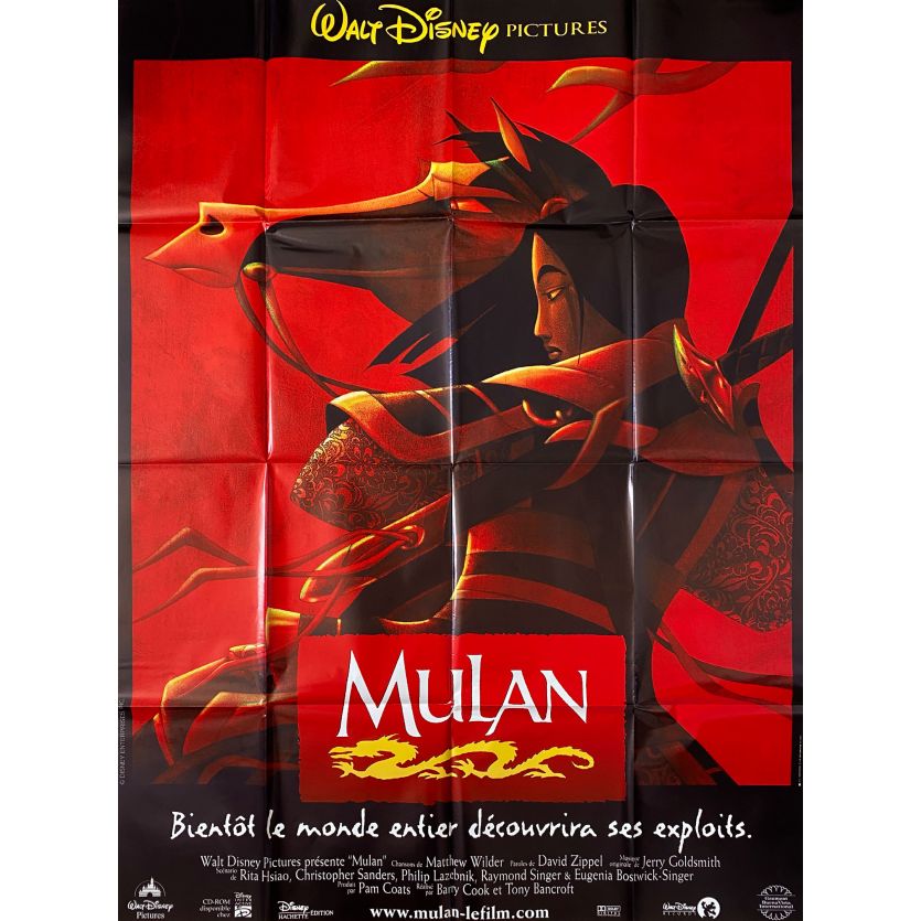 MULAN Movie Poster- 47x63 in. - 1998 - Walt Disney, Eddie Murphy