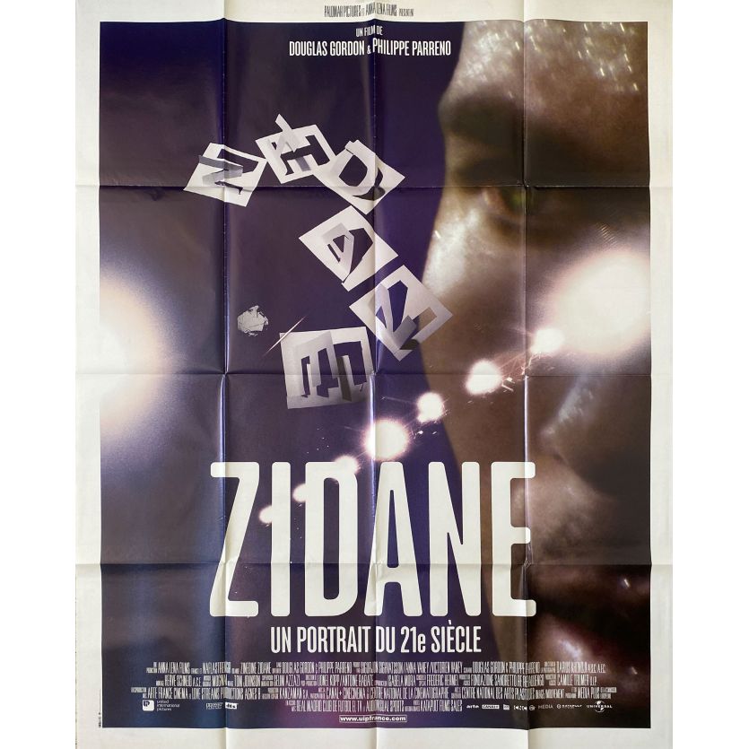 ZIDANE Affiche de film- 120x160 cm. - 2006 - Zinedine Zidane, Douglas Gorgon