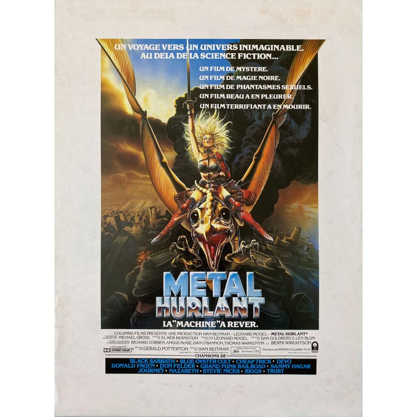 HEAVY METAL Herald- 9x12 in. - 1981 - Gerald Potterton, John Candy