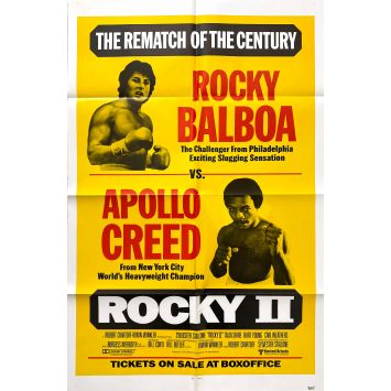 ROCKY 2 Rare Affiche de film US Rematch - 69x104 cm. - 1979 - Stallone, Boxing Fight