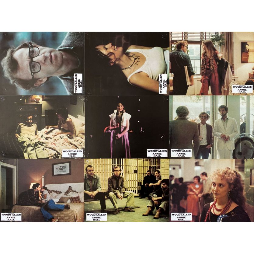 ANNIE HALL Photos de film x9 - Jeu B - 21x30 cm. - 1977 - Diane Keaton, Woody Allen