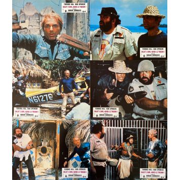 SALUT L'AMI ADIEU LE TRESOR Photos de film x6 - Jeu A - 21x30 cm. - 1981 - Terence Hill, Bud Spencer, Sergio Corbucci
