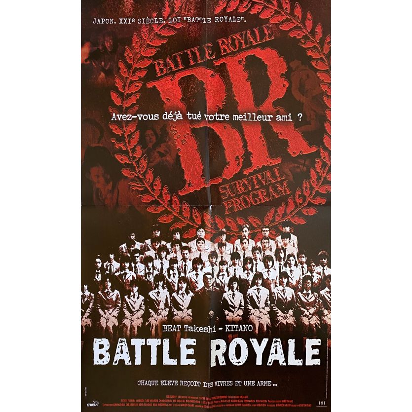 BATTLE ROYALE Affiche de film- 40x60 cm. - 2000 - Takeshi Kitano, Kinji Fukasaku