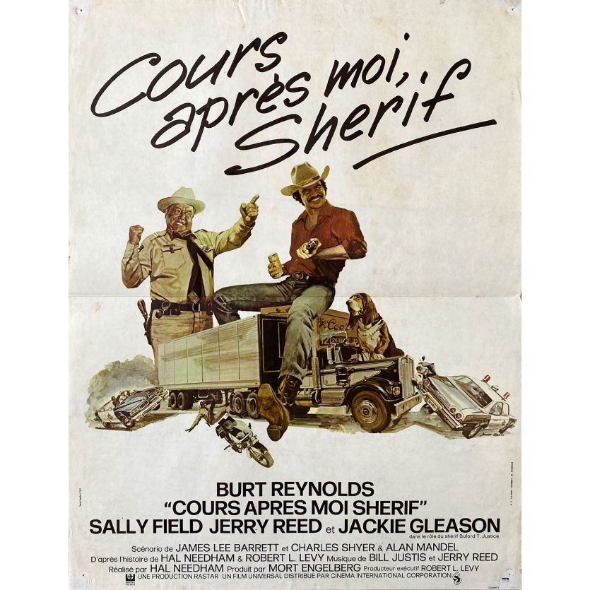 SMOKEY & THE BANDIT Movie Poster- 15x21 in. - 1977 - Hal Needham, Burt Reynolds