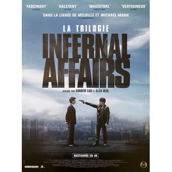 LA TRILOGIE INFERNAL AFFAIRS Affiche de film- 40x54 cm. - 2002 - Andy Lau, Andrew Lau
