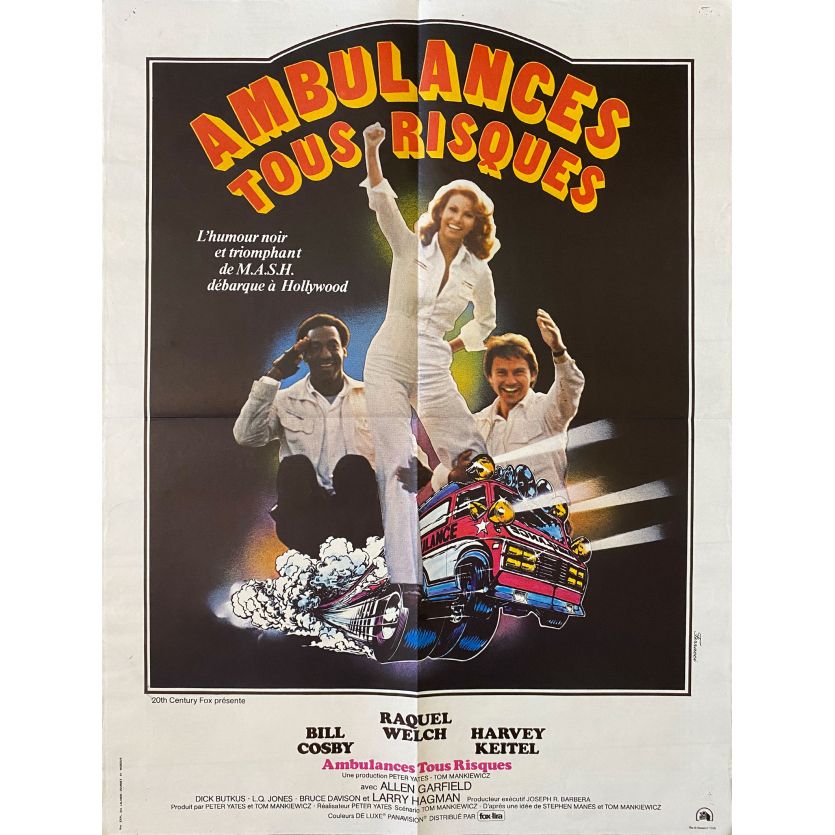AMBULANCES TOUS RISQUES Affiche de film- 60x80 cm. - 1976 - Rachel Welch, Peter Yates