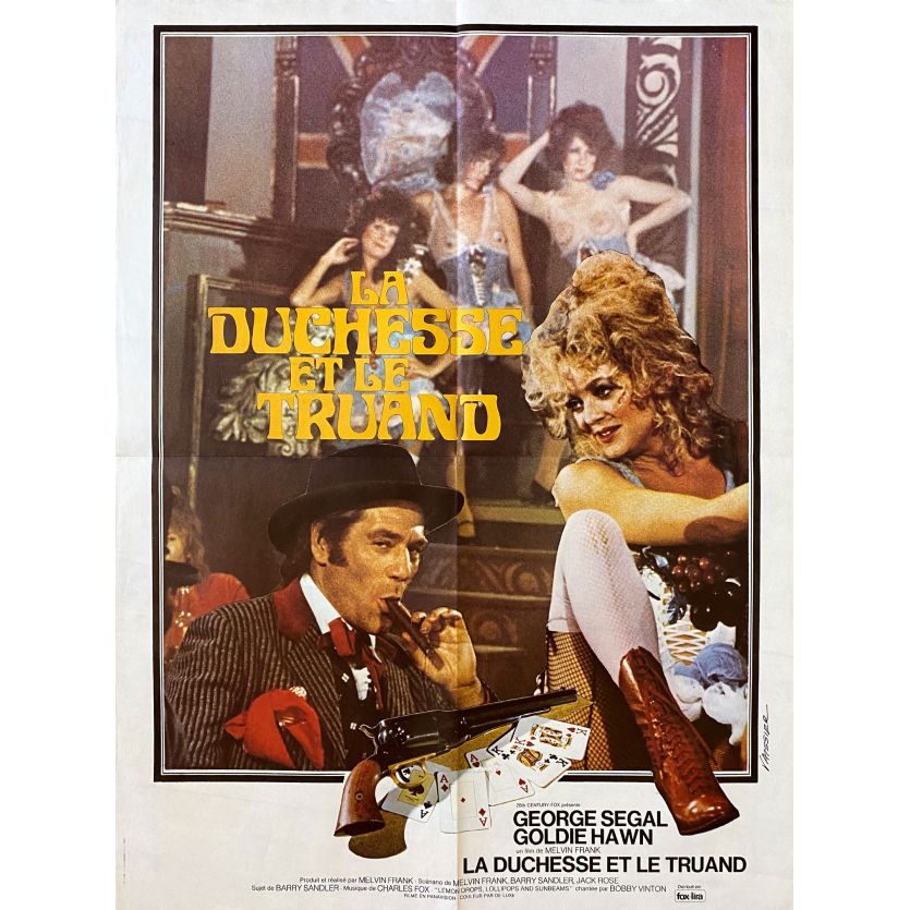 THE DUCHESS AND THE DIRTWATER FOX Movie Poster- 23x32 in. - 1976 - Melvin Franck, Goldie Hawn