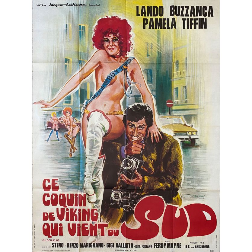 CE COQUIN DE VIKING QUI VIENT DU SUD Affiche de film- 120x160 cm. - 1971 - Lando Buzzanca, Steno