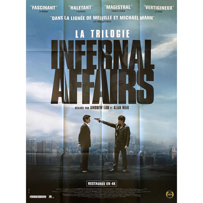 LA TRILOGIE INFERNAL AFFAIRS Affiche de film- 120x160 cm. - 2002 - Andy Lau, Andrew Lau