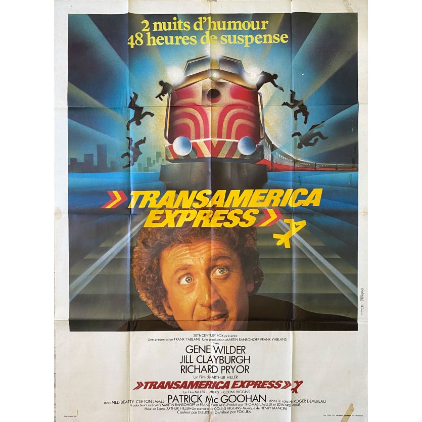 SILVER STREAK Movie Poster- 47x63 in. - 1976 - Arthur Hiller, Gene Wilder