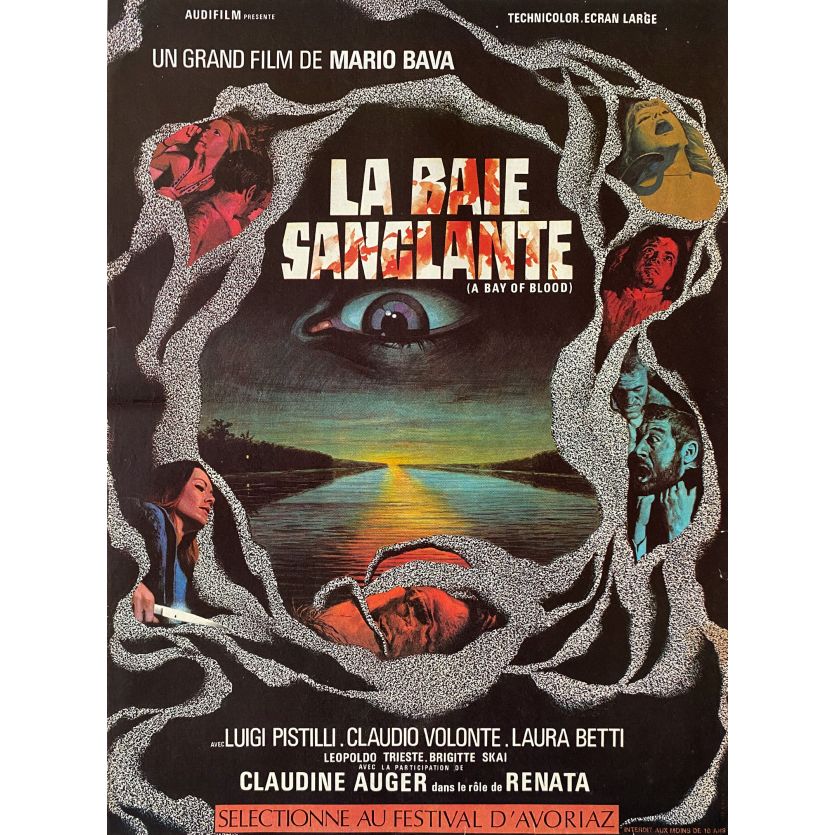 LA BAIE SANGLANTE Affiche de film- 40x54 cm. - 1971 - Claudine Auger, Mario Bava