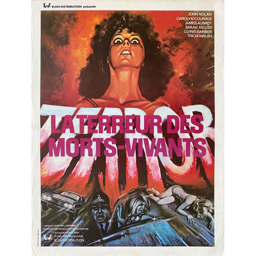 TERROR Movie Poster- 15x21 in. - 1978 - Norman J. Warren, John Nolan