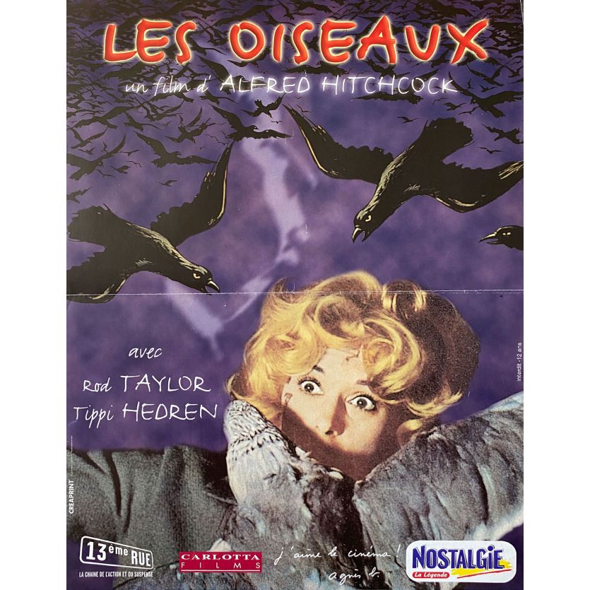 LES OISEAUX Affiche de film- 40x54 cm. - 1963/R1995 - Tippi Hedren, Alfred Hitchcock