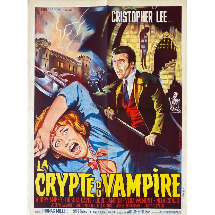 CRYPT OF THE VAMPIRE Movie Poster- 23x32 in. - 1964 - Camillo Mastrocinque, Christopher Lee