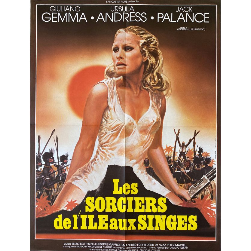 LES SORCIERS DE L'ILE AUX SINGES Affiche de film- 60x80 cm. - 1976 - Ursula Andress, Duccio Tessari