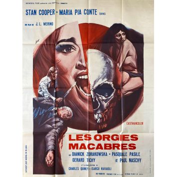 LES ORGIES MACABRES Affiche de film- 120x160 cm. - 1973 - Stelvio Rosi, José Luis Merino