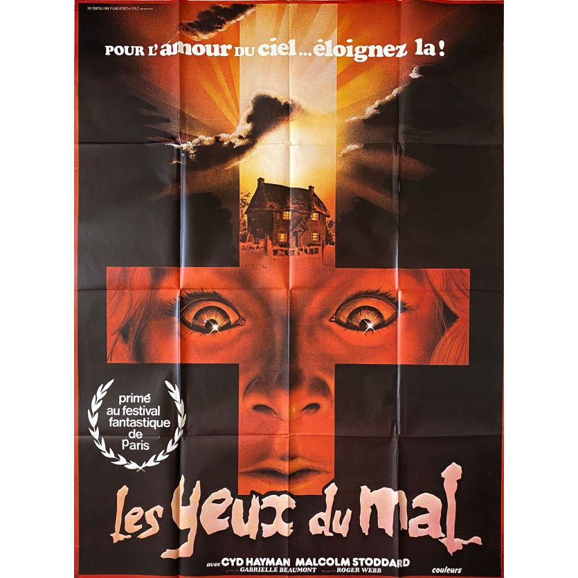 LES YEUX DU MAL Affiche de film- 120x160 cm. - 1980 - Malcolm Stoddard, Gabrielle Beaumont