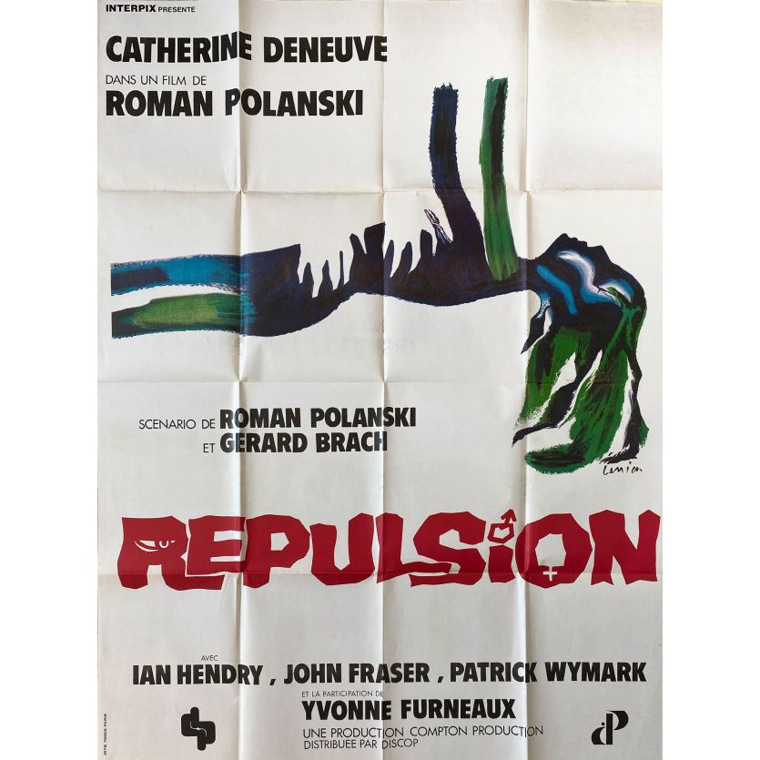 REPULSION Affiche de film- 120x160 cm. - 1965/R1970 - Catherine Deneuve, Roman Polanski