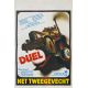 DUEL Affiche de film- 35x55 cm. - 1971 - Dennis Weaver, Steven Spielberg