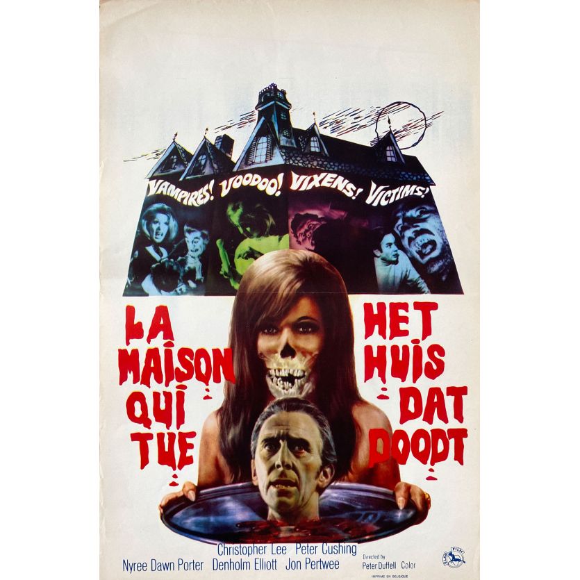 THE HOUSE THAT DRIPPED BLOOD Movie Poster- 14x21 in. - 1971 - Peter Duffell, John Bryans