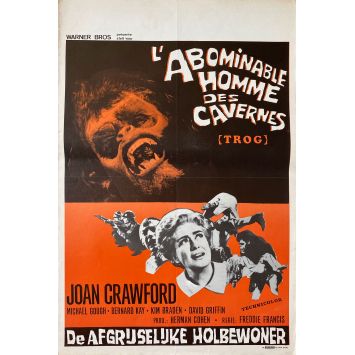 L'ABOMINABLE HOMME DES CAVERNES Affiche de film- 35x55 cm. - 1970 - Joan Crawford, Freddie Francis