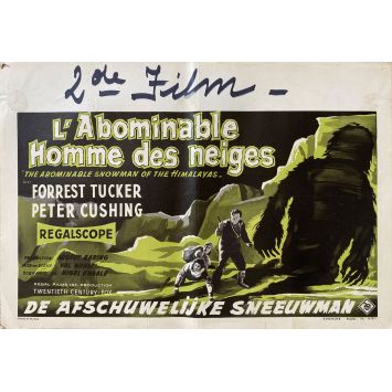 L'ABOMINABLE HOMME DES NEIGES (Hammer) Affiche de film- 35x55 cm. - 1957 - Peter Cushing, Val Guest