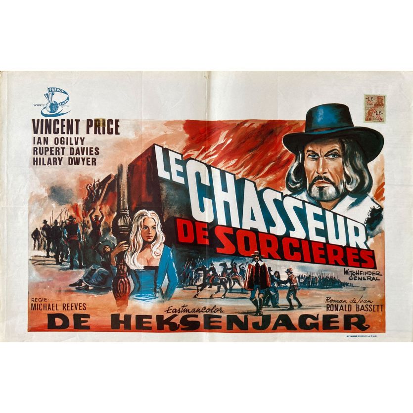 LE GRAND INQUISITEUR Affiche de film- 35x55 cm. - 1968 - Vincent Price, Michael Reeves