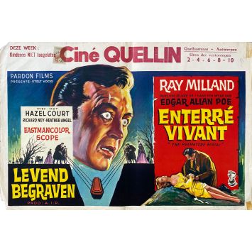 L'ENTERRE VIVANT Affiche de film- 35x55 cm. - 1962 - Ray Milland, Roger Corman