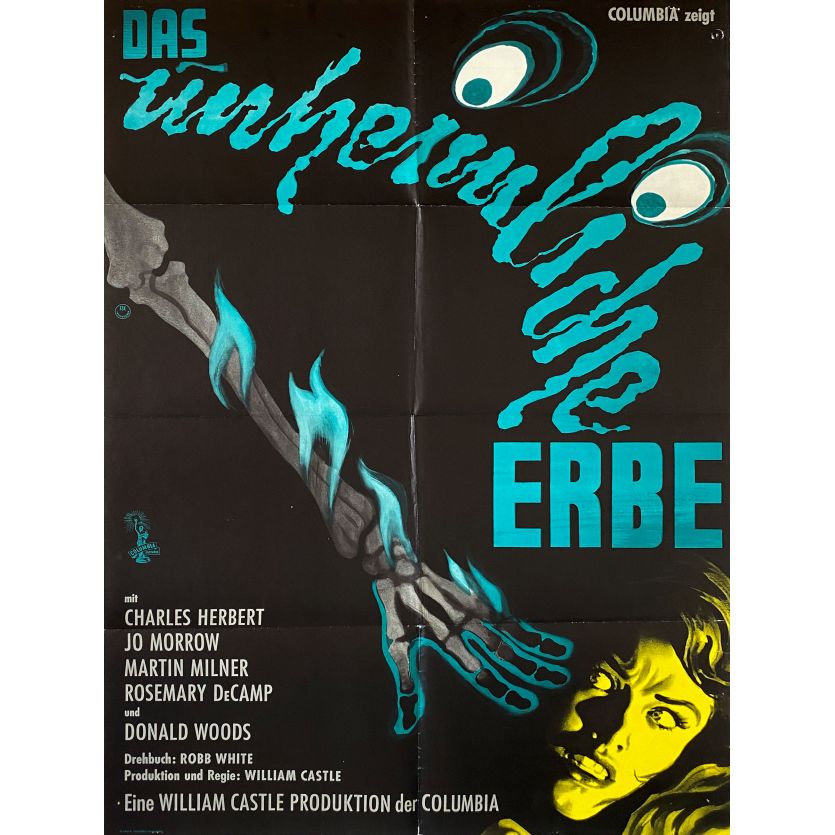 13 GHOSTS Affiche de film- 59x84 cm. - 1960 - Charles Herbert , William Castle