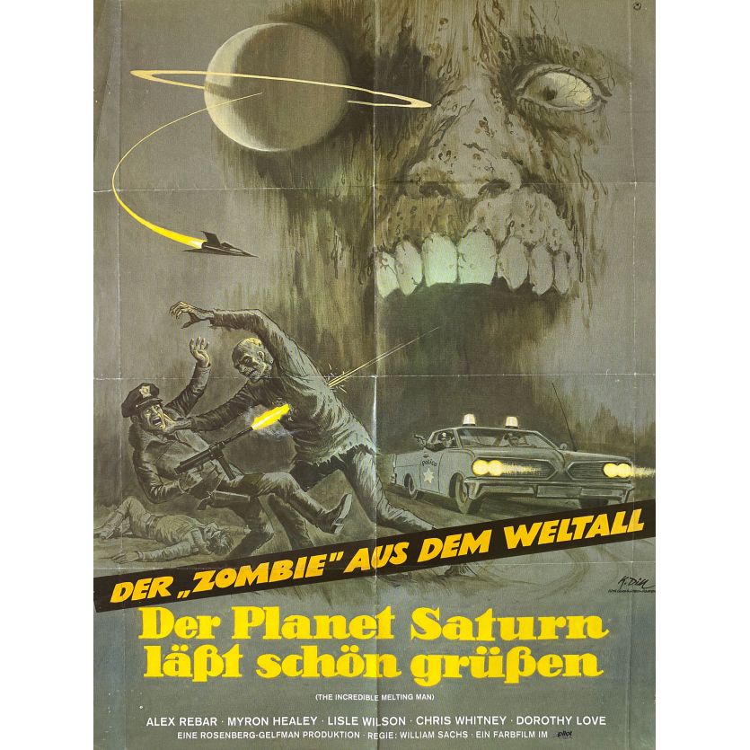 LE MONSTRE QUI VIENT DE L'ESPACE Affiche de film- 59x84 cm. - 1977 - Alex Rebar, William Sachs