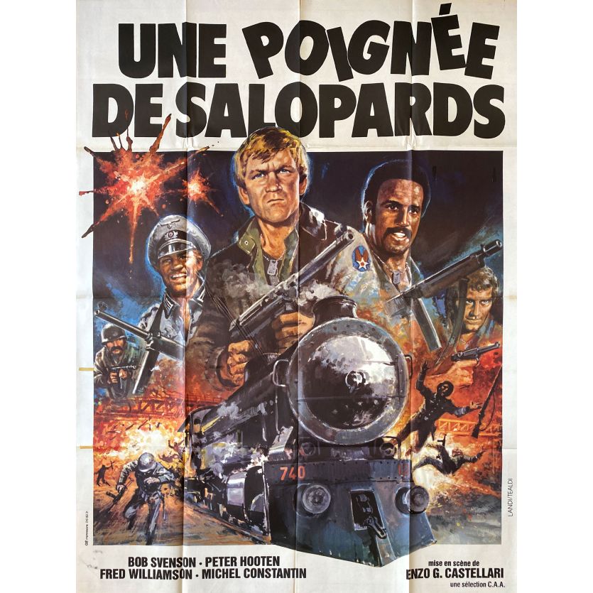 UNE POIGNEE DE SALOPARDS Affiche de film 120x160 cm -1978 - Fred Williamson, Enzo G. Castellari