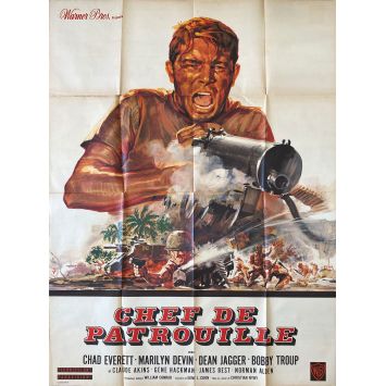 CHEF DE PATROUILLE Affiche de film- 120x160 cm. - 1967 - Chad Everett, Christian Nyby
