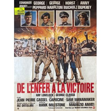DE L'ENFER A LA VICTOIRE Affiche de film- 120x160 cm. - 1979 - George Peppard, Umberto Lenzi