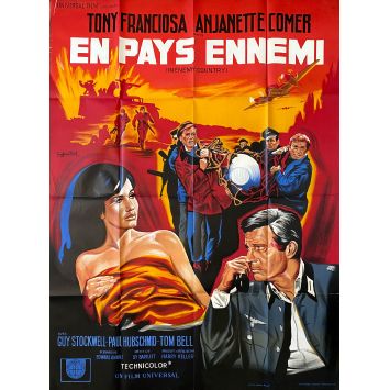 EN PAYS ENNEMI Affiche de film- 120x160 cm. - 1968 - Anthony Franciosa, Harry Keller