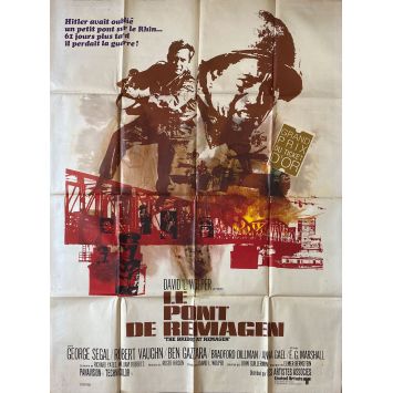 LE PONT DE REMAGEN Affiche de film- 120x160 cm. - 1969 - George Segal, John Guillermin