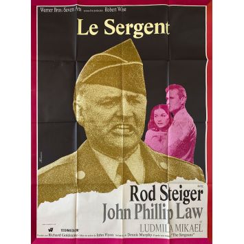 THE SERGEANT Movie Poster- 47x63 in. - 1968 - John Flynn, Rod Steiger, John Phillip Law