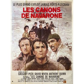 THE GUNS OF NAVARONE Movie Poster- 47x63 in. - 1961 - J. Lee Thompson, Gregory Peck, Anthony Quinn