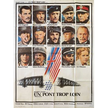 A BRIDGE TOO FAR Movie Poster- 47x63 in. - 1977 - Richard Attenborough, Sean Connery