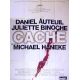 CACHE Affiche de film120x160 - 2005 - Daniel Auteuil, Michael Haneke