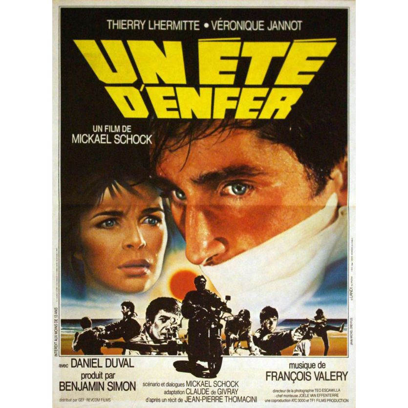 UN ETE D'ENFER Affiche de film 40x60- 1984 - Lhermitte