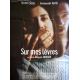 SUR MES LEVRES Affiche de film 120x160- 2001 - Vincent Cassel, Jacques Audiard