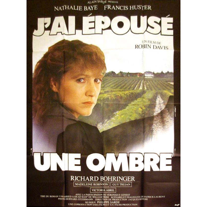 J'AI EPOUSE UNE OMBRE Affiche de film 120x160- 1982 - Nathalie Baye, Huster