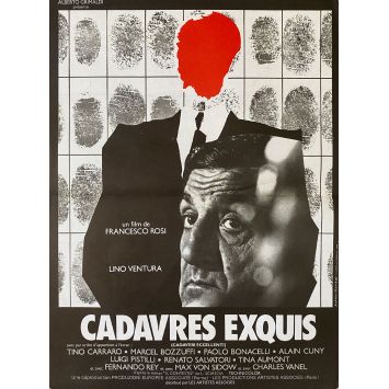 CADAVRES EXQUIS Affiche de film- 40x54 cm. - 1976 - Lino Ventura, Francesco Rosi