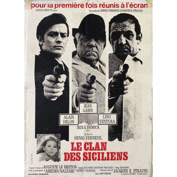 LE CLAN DES SICILIENS Affiche de film- 40x60 cm. - 1969 - Lino Ventura, Henri Verneuil