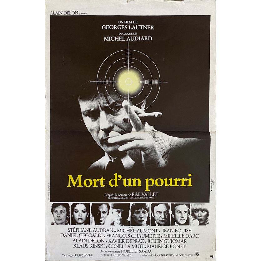 DEATH OF A CORRUPT MAN Movie Poster- 15x21 in. - 1977 - Georges Lautner, Alain Delon