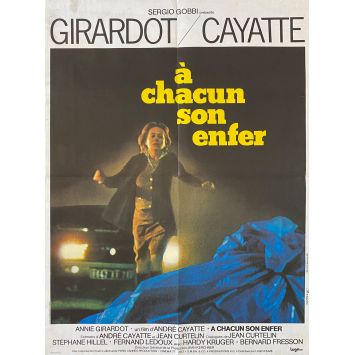 A CHACUN SON ENFER Affiche de film- 60x80 cm. - 1977 - Annie Girardot, André Cayatte
