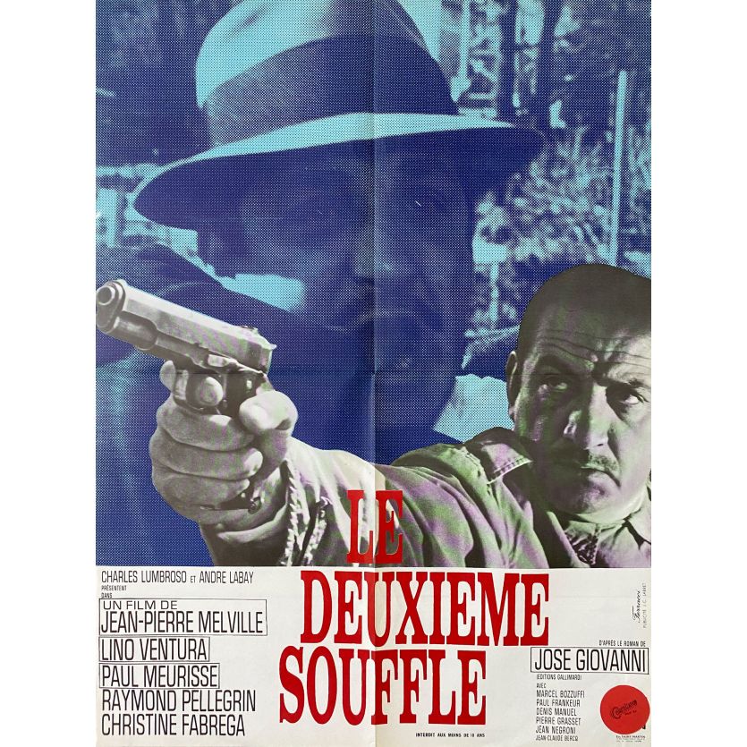 SECOND BREATH Movie Poster- 23x32 in. - 1966 - Jean-Pierre Melville, Lino Ventura