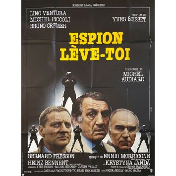 ESPION LEVE TOI Affiche de film- 120x160 cm. - 1982 - Lino Ventura, Yves Boisset